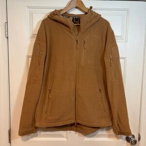 Baerskin Tactical Mens L Fleece Hoodie 3.0 Coyote Brown Jacket Heavyweight Tan